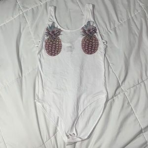 White Victoria’s Secret bodysuit